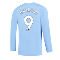 Camiseta Manchester City Erling Haaland #9 Primera Equipación Replica 2023-24 mangas largas